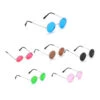 Lunettes Rondes Et Colorées De Hippie 2 Lunettes Rondes Et Colorées De Hippie -Boutique De Carnaval D'Halloween Lunettes rondes et colorees de hippie 10