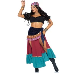 Luxueuse Tenue De Bohémienne Avec Traine 7 Luxueuse Tenue De Bohémienne Avec Traine -Boutique De Carnaval D'Halloween Luxueuse tenue de bohemienne avec traine 69519