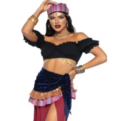 Luxueuse Tenue De Bohémienne Avec Traine 8 Luxueuse Tenue De Bohémienne Avec Traine -Boutique De Carnaval D'Halloween Luxueuse tenue de bohemienne avec traine 69520
