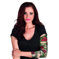 Manche Tatouages Imprimée De Roses