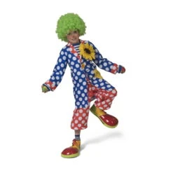 Manteau De Clown Bleu à Pois Blancs Pour Enfant