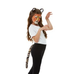 Maquillage De Tigre Queue Et Oreilles Pour Enfant