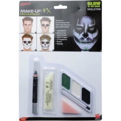 Maquillage Phosphorescent De Squelette -Boutique De Carnaval D'Halloween Maquillage phosphorescent de squelette 5