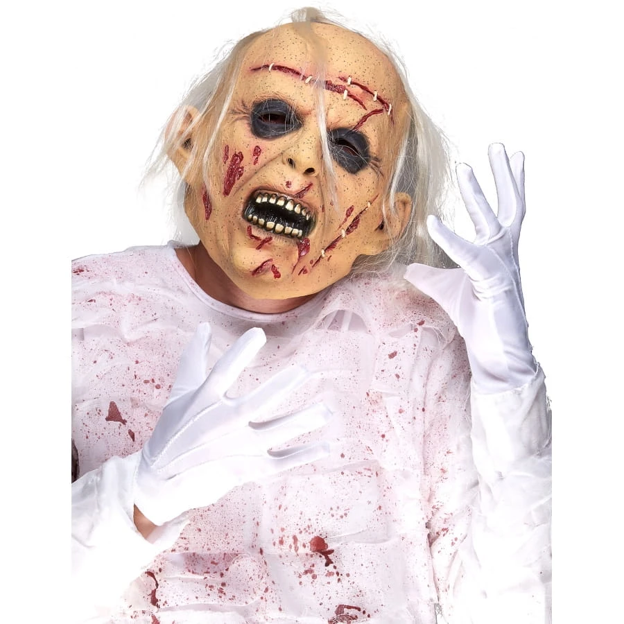 Masque De Vieillard Zombie Recousu 3 Masque De Vieillard Zombie Recousu