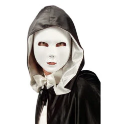 Masque Facial Blanc Uni Recouvert De Tissu