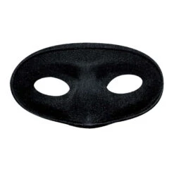 Masque Loup Noir Uni Et Arrondi