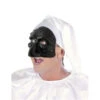 Masque Noir De Polichinelle -Boutique De Carnaval D'Halloween Masque noir de polichinelle