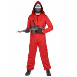 Masque Squid Game Triangle En Carton -Boutique De Carnaval D'Halloween Masque squid game triangle en carton 68389