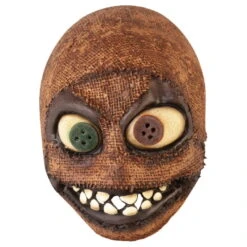 Masque Tête De Poupée Rapiécée, En Latex -Boutique De Carnaval D'Halloween Masque tete de poupee rapiecee en latex 67978