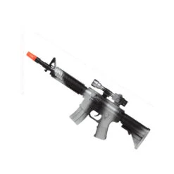 Mitraillette En Plastique Noire Et Grise De 45 Cm
