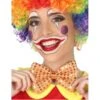 Noeud De Clown Orange Pailleté Pour Adulte