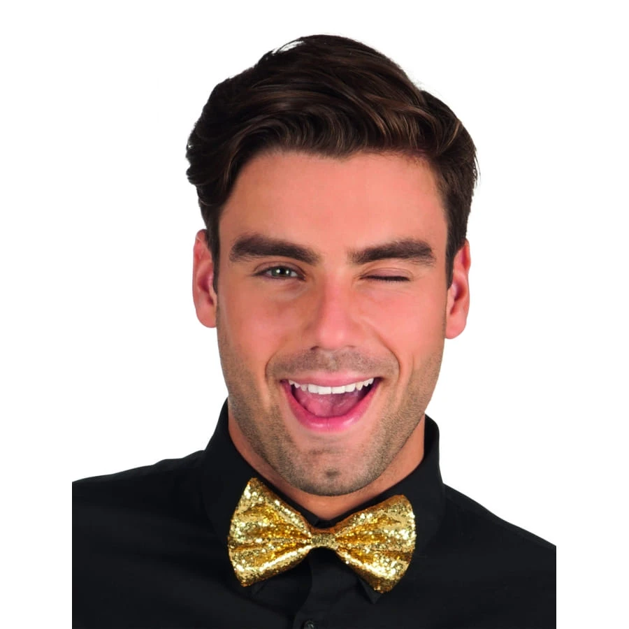 Noeud Papillon Doré Couvert De Paillettes 3 Noeud Papillon Doré Couvert De Paillettes