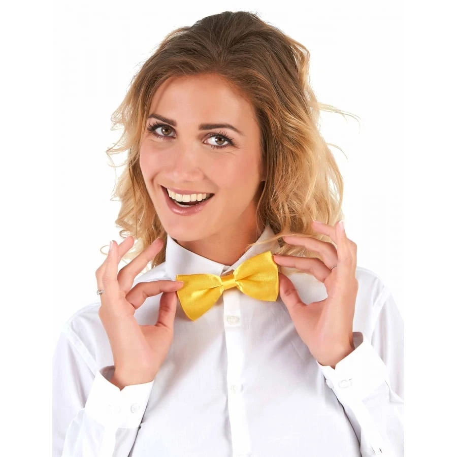 Noeud Papillon Jaune Fluo Attache Crochet 4 Noeud Papillon Jaune Fluo Attache Crochet – Image 2