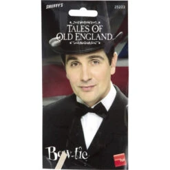 Noeud Papillon Luxe De Couleur Noir Avec élastique -Boutique De Carnaval D'Halloween Noeud papillon luxe de couleur noir avec elastique 2