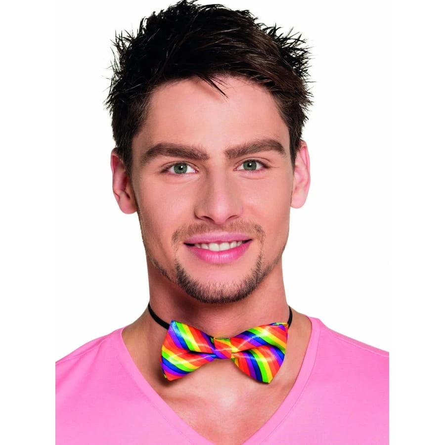 Noeud Papillon Motifs Arc En Ciel 4 Noeud Papillon Motifs Arc En Ciel – Image 2