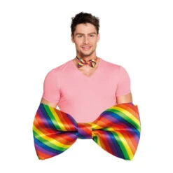 Noeud Papillon Motifs Arc En Ciel