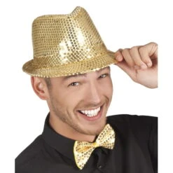 Noeud Papillon Recouvert De Sequins -Boutique De Carnaval D'Halloween Noeud papillon recouvert de sequins 28398