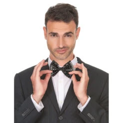 Noeud Papillon Recouvert De Sequins -Boutique De Carnaval D'Halloween Noeud papillon recouvert de sequins 47005