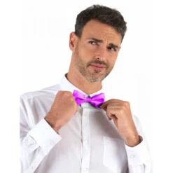 Noeud Papillon Rose Fuchsia Uni