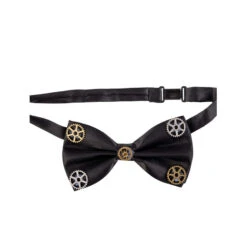 Noeud Papillon Steampunk Noir Avec Rouages, Adulte -Boutique De Carnaval D'Halloween Noeud papillon steampunk noir avec rouages adulte 59778