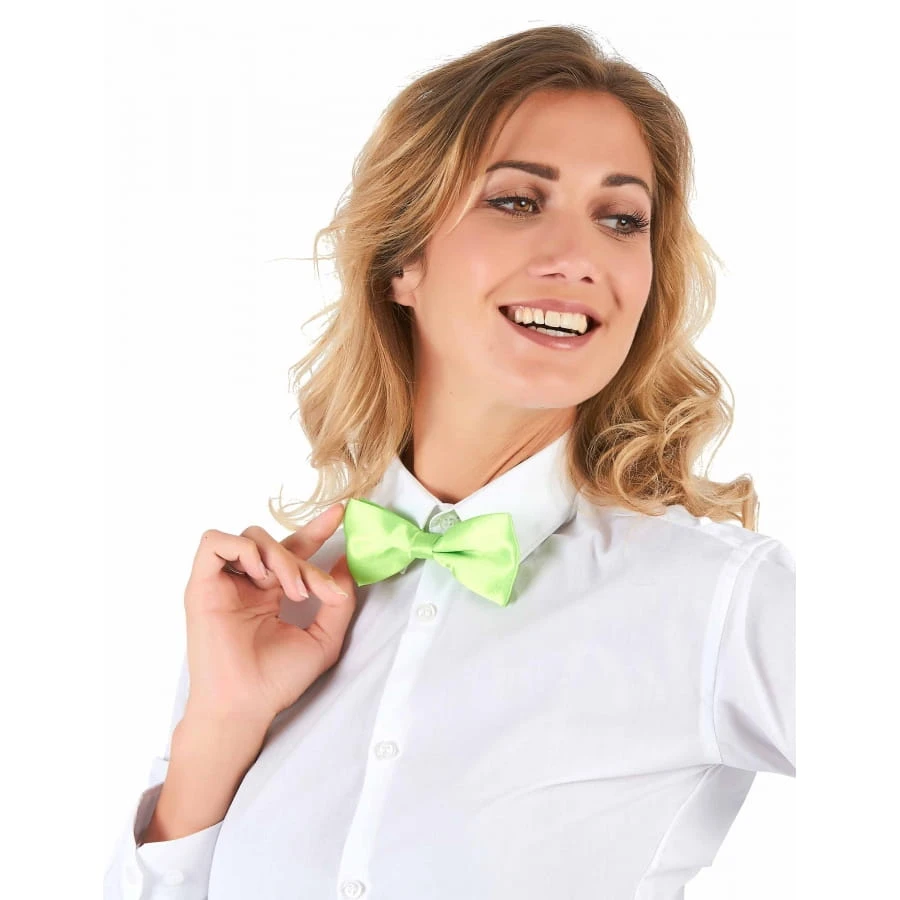 Noeud Papillon Vert Fluo Attache Crochet 4 Noeud Papillon Vert Fluo Attache Crochet – Image 2