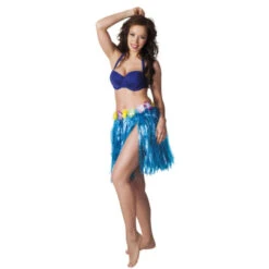 Pagne Hawaïen Court Ceinture Fleurie -Boutique De Carnaval D'Halloween Pagne hawaien court ceinture fleurie 24566