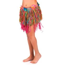 Pagne Hawaïen Courte Multicolore Et Fleurs 9 Pagne Hawaïen Courte Multicolore Et Fleurs -Boutique De Carnaval D'Halloween Pagne hawaien courte multicolore et fleurs 35789