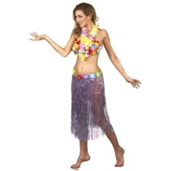 Pagne Hawaïen De 80cm Avec Ceinture De Fleurs 10 Pagne Hawaïen De 80cm Avec Ceinture De Fleurs -Boutique De Carnaval D'Halloween Pagne hawaien de 80cm avec ceinture de fleurs 22280