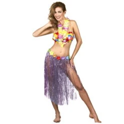 Pagne Hawaïen De 80cm Avec Ceinture De Fleurs 13 Pagne Hawaïen De 80cm Avec Ceinture De Fleurs -Boutique De Carnaval D'Halloween Pagne hawaien de 80cm avec ceinture de fleurs 24524