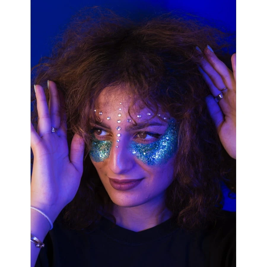 Paillettes Vert Sirène Visage, Biodégradables 6 Paillettes Vert Sirène Visage, Biodégradables – Image 4