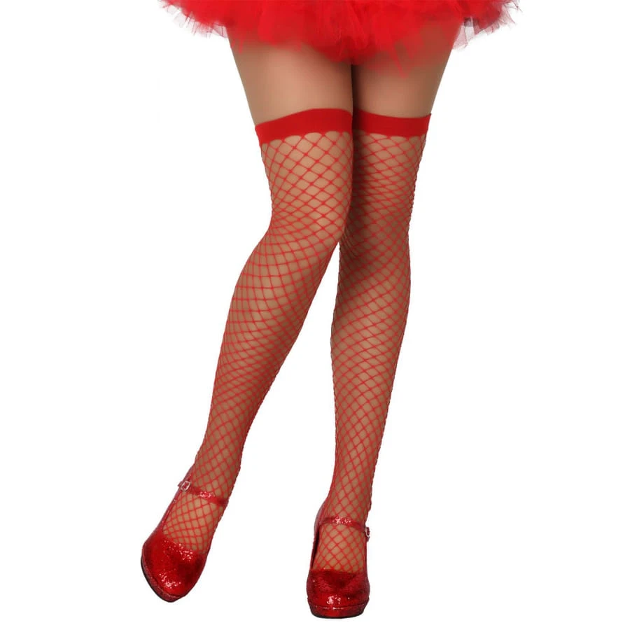 Paire De Bas Résilles Rouges 4 Paire De Bas Résilles Rouges – Image 2