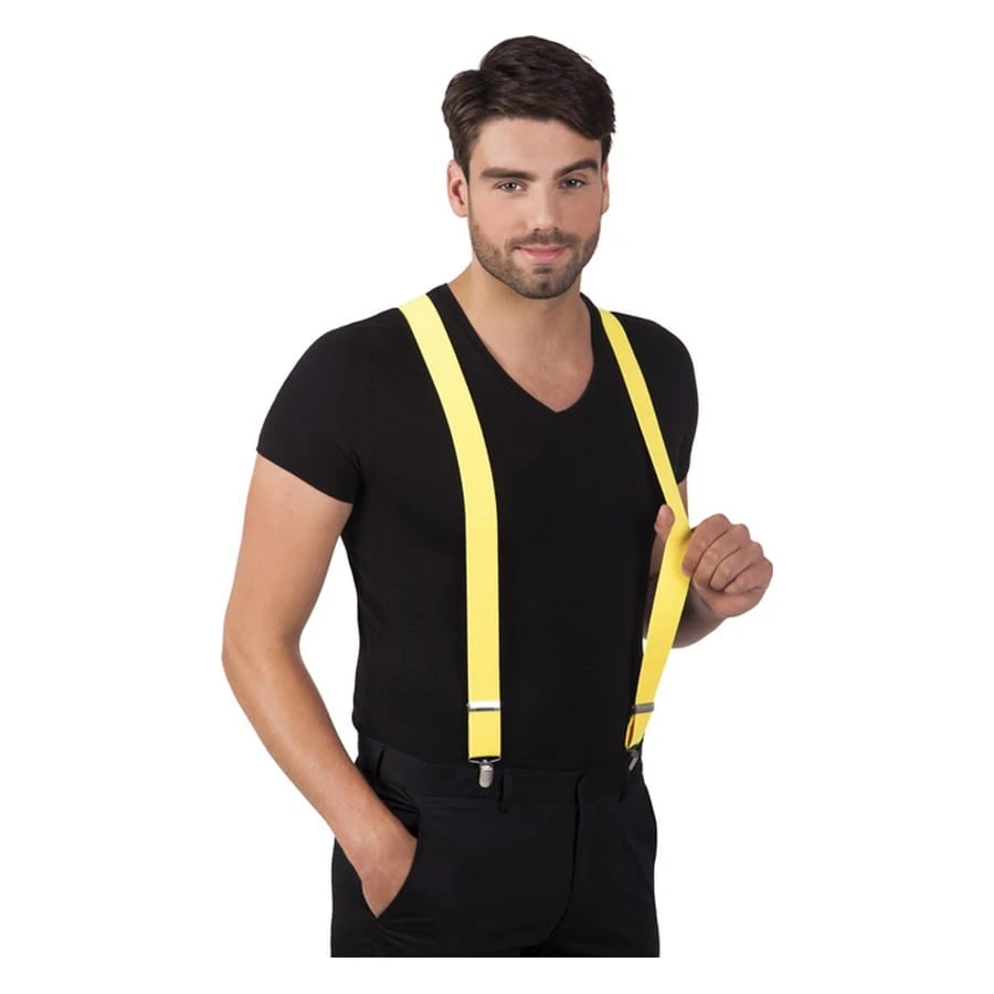 Paire De Bretelles Jaunes Fluo 5 Paire De Bretelles Jaunes Fluo – Image 3