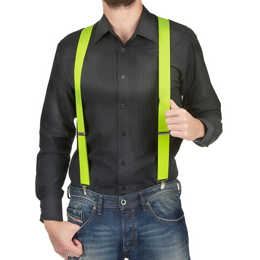 Paire De Bretelles Jaunes Fluo 3 Paire De Bretelles Jaunes Fluo