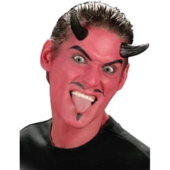 Paire De Cornes Noires De Diable à Coller