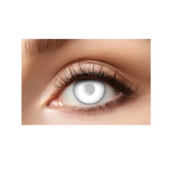 Paire De Lentilles Blanches Semi-opaques