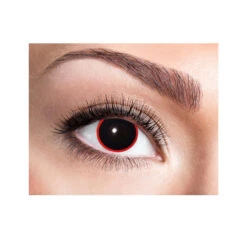 Paire De Lentilles Noires Dans Un Cercle Rouge