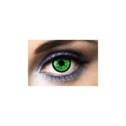 Paire De Lentilles Vertes De Monstre -Boutique De Carnaval D'Halloween Paire de lentilles vertes de monstre 26662