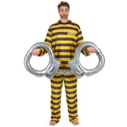 Paire De Menottes Gonflables Géantes -Boutique De Carnaval D'Halloween Paire de menottes gonflables geantes 14232