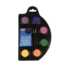 Palette De Fards Fluo Effet UV Avec Accessoires -Boutique De Carnaval D'Halloween Palette de fards fluo effet uv avec accessoires