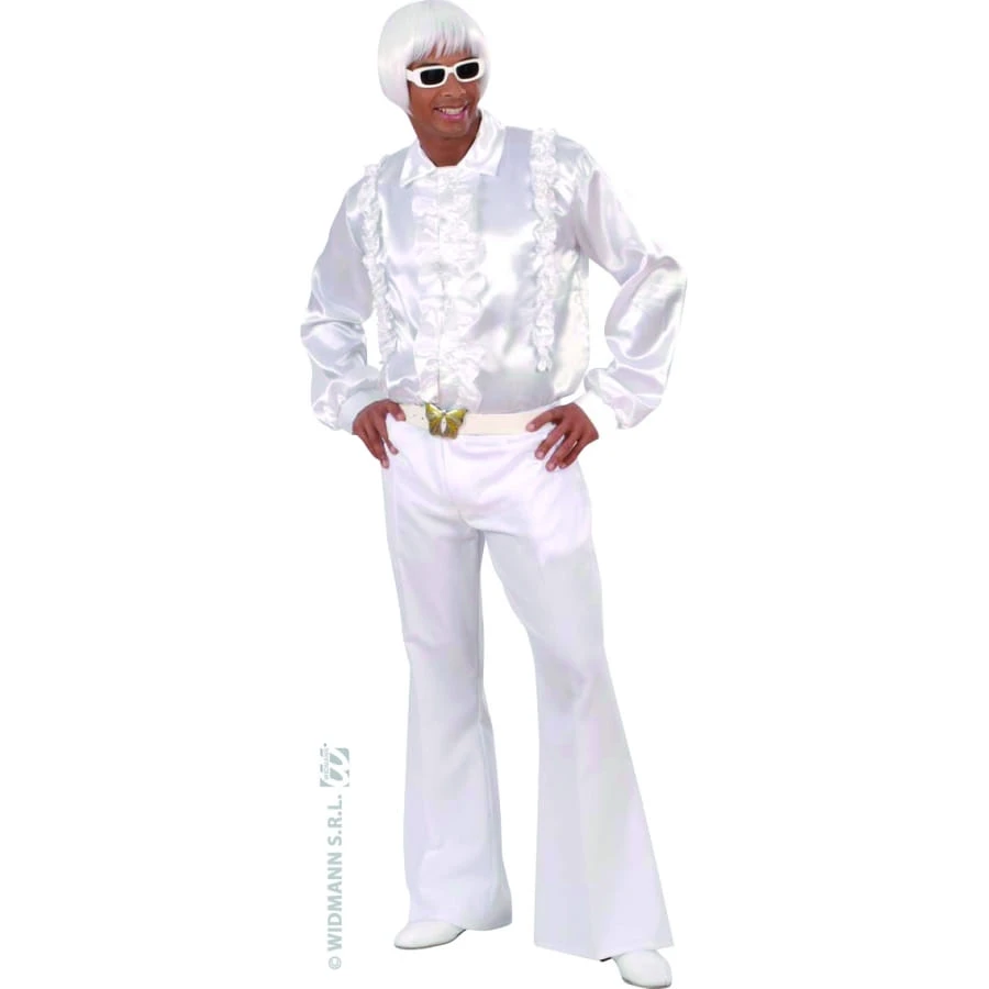 Pantalon Homme Blanc Disco 7 Pantalon Homme Blanc Disco – Image 5