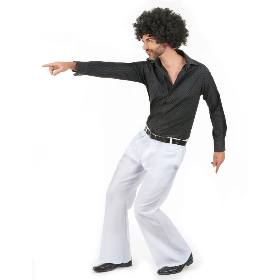 Pantalon Homme Blanc Disco 5 Pantalon Homme Blanc Disco – Image 3