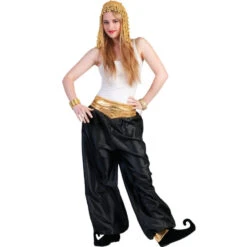 Pantalon Noir De Danseuse Orientale Pour Femme