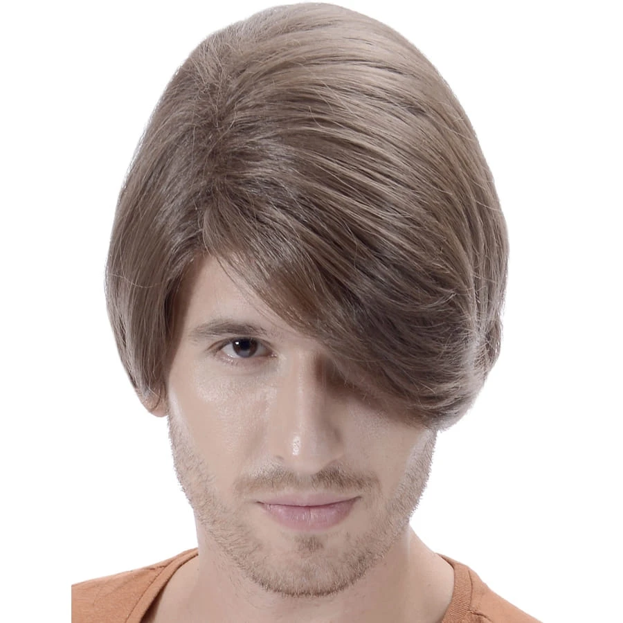 Perruque Chatain Courte Pour Homme 4 Perruque Chatain Courte Pour Homme – Image 2