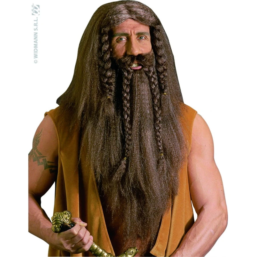 Perruque De Barbare Avec Barbe Et Moustaches 3 Perruque De Barbare Avec Barbe Et Moustaches