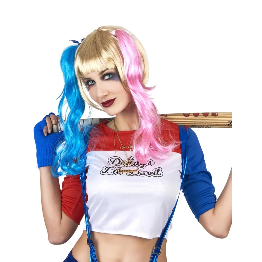 Perruque De Harley Quinn Pour Adulte 3 Perruque De Harley Quinn Pour Adulte