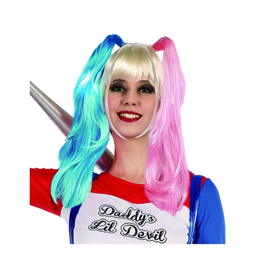 Perruque De Harley Quinn Pour Adulte 4 Perruque De Harley Quinn Pour Adulte – Image 2