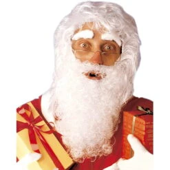 Déguisement Pere Noel Adulte 9 Déguisement Pere Noel Adulte -Boutique De Carnaval D'Halloween Perruque de pere noel avec barbe et cache sourcils 1