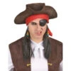 Perruque De Pirate Avec Tricorne -Boutique De Carnaval D'Halloween Perruque de pirate avec tricorne
