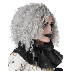 Perruque Grise Frisée Pour Adulte 6 Perruque Grise Frisée Pour Adulte -Boutique De Carnaval D'Halloween Perruque grise frisee pour adulte 65810