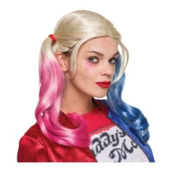 Déguisement Moulant De Arlequine Luxe Pour Adulte -Boutique De Carnaval D'Halloween Perruque harley quinn suicide squad officielle